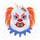 Vector De Cara Aterradora Cara De Payaso Personajes Malvados Icono