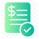 Paycheck Bank Check Money Icon