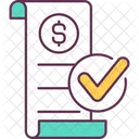 Paycheck approvement  Icon