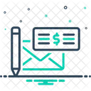 Paycheck Cheque Money Icon
