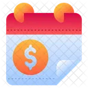 Payday Time And Date Calendar Icon