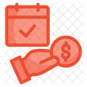 Money Calendar Schedule Icon