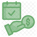 Money Calendar Schedule Icon