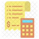 Concept De Paiement De Factures Calcul De Facture Calcul De Facture Icône