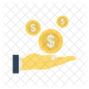 Paying Dollar Coins Icon