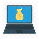 Paying Online Laptop Icon