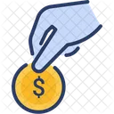 Coin Dollar Coin Hand Icon