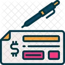 Payment Check Cheque Icon