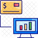 Electronic Businessm Payment Anaysis Credit Card Icon