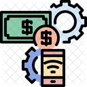 Smartphone Gear Bank Icon