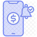 Payment Confirmation Duotone Line Icon Icon