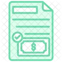 Payment Confirmation Duotone Line Icon Icon