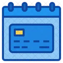 Due Date Payment Creditcard Banking Calendar Date Icon