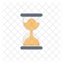 Payment Deadline Hourglass Dollar Icon