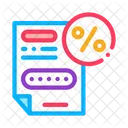 Bonus Percentage Document Icon