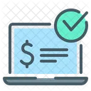 Payment Gateway Security Laptop Icon
