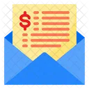 Payment Mail Payment Receipt Mail Icon