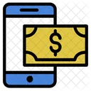 Payment On Mobile With Dollar Sign Icon Icon