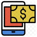 Payment On Mobile With Dollar Sign Icon Icon