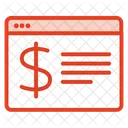 Webpage Payment Page Icon