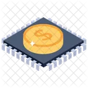 Payment Processor Payment Chip Dollar Chipset アイコン