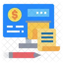 Monitor Money Invoice Icon