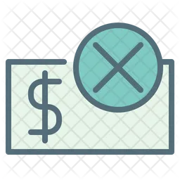 Payment rejected  Icon