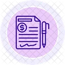 Payment Settlement Line Icon Icon