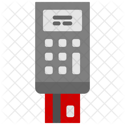 Payment Terminal Icon - Download in Flat Style