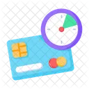 Instalment Time Payment Time Credit Card Icon