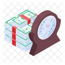 Payment Time Time Is Money Investment Time Icon