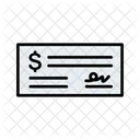 Payorder Receipt Cheque Icon