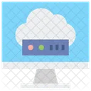 Pc Cloud Storage  Icon
