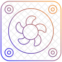 PC ファン、コンピュータ ファン、CPU ファン アイコン