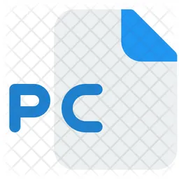 Pc File Icon - Download in Gradient Style
