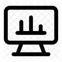 Pc Monitor Bar Graph Icon