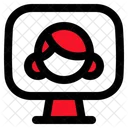 Pc Women Customer Service Icon
