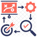 PDCA、計画、目標 アイコン