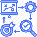 PDCA、計画、目標 アイコン