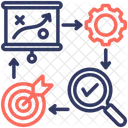 PDCA、計画、目標 アイコン