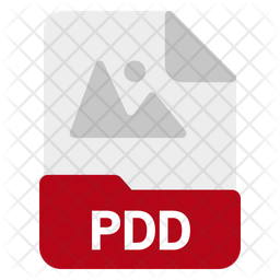 Pdd file Icon - Download in Flat Style