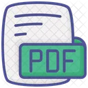 Pdf A Pdf Archive Color Outline Style Icon Icon