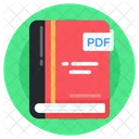 Buchformat PDF Buch PDF Notizbuch Symbol