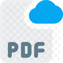 Pdf Cloud File  Icon