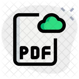 Pdf Cloud File  Icon