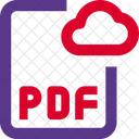 Pdf Cloud File  Icon