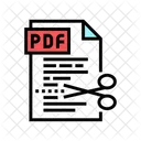 Cutting Pdf File Icon