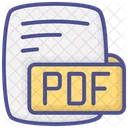 Pdf Portatil Formato Do Documento Cor Contorno Estilo Icone Ícone