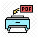 PDF-Druck  Symbol