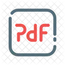 Pdf Format File Icône